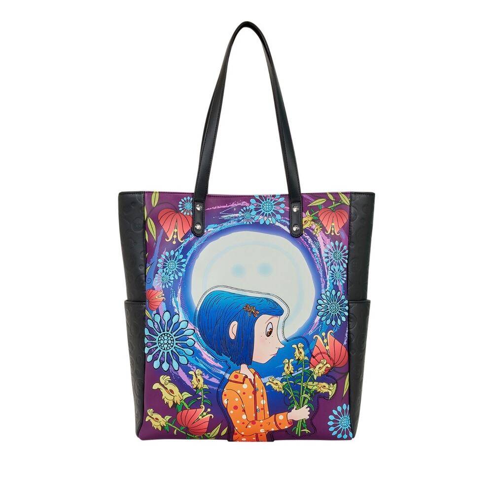 Loungely Coraline Garden Glow Tote Bag NWT
